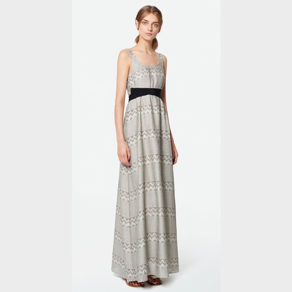MAX&Co. Beautiful Cotton Textured Gray Maxi Dress XS/S